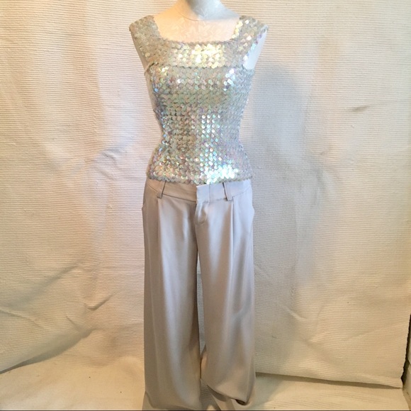 Vintage 90s Tube Convertible Mermaid Sequin Top - Picture 7 of 8